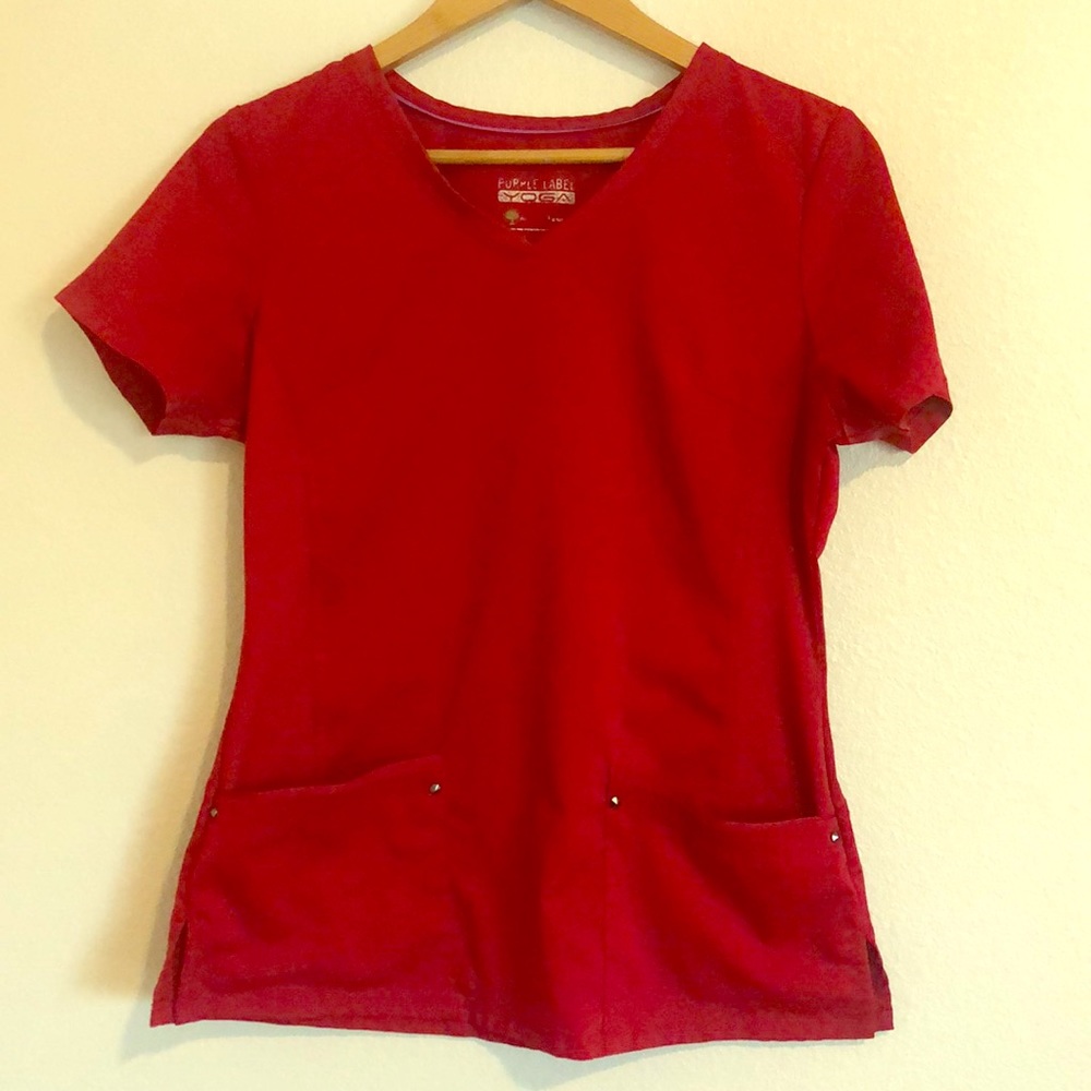 Purple Label Yoga Scrub Top